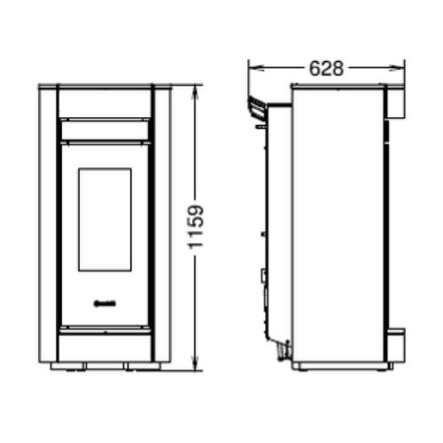 STUFA A PELLET MOMA NATURAL PLUS EVO6