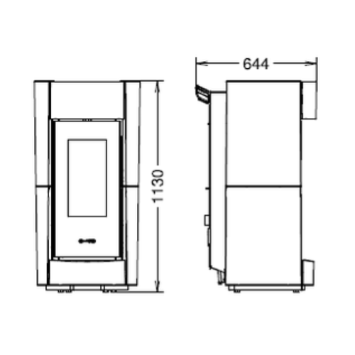 STUFA A PELLET CHIC NATURAL AIR EVO6