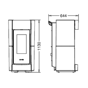 STUFA A PELLET CHIC NATURAL AIR EVO6