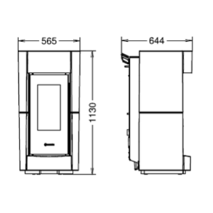 STUFA A PELLET CHIC NATURAL PLUS EVO6