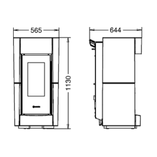 STUFA A PELLET CHIC NATURAL PLUS EVO6