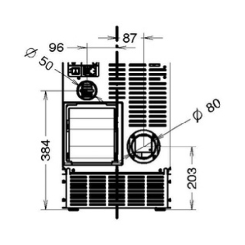 STUFA A PELLET DORICA METALCOLOR AIR EVO6