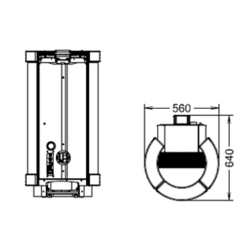 STUFA A PELLET DORICA METALCOLOR NATURAL PLUS EVO6