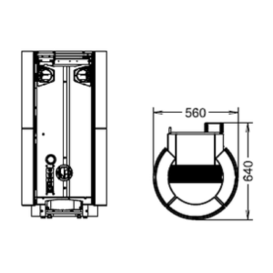 STUFA A PELLET DORICA STONE NATURAL PLUS EVO6