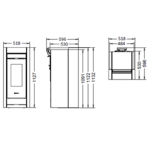 STUFA ESSENZA METALCOLOR AIR EVO6