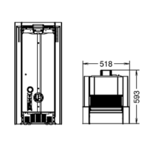 STUFA A PELLET ESSENZA METALCOLOR NATURAL AIR EVO6