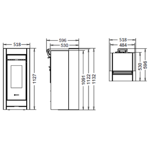 STUFA ESSENZA METALCOLOR PLUS EVO6 - 11,3 KW