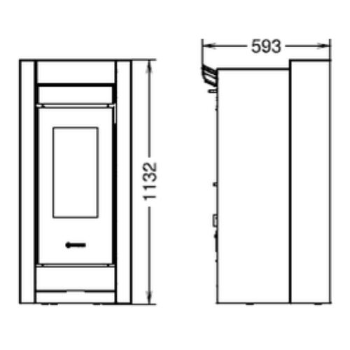 STUFA ESSENZA METALCOLOR NATURAL PLUS EVO6
