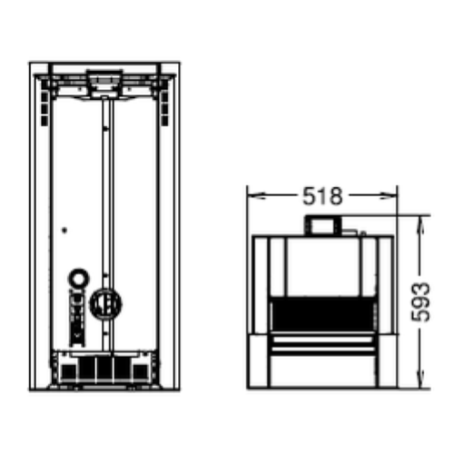 STUFA A PELLET ESSENZA STONE NATURAL AIR EVO6 - 11,3 KW