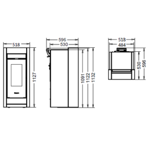 STUFA A PELLET ESSENZA STONE PLUS EVO6