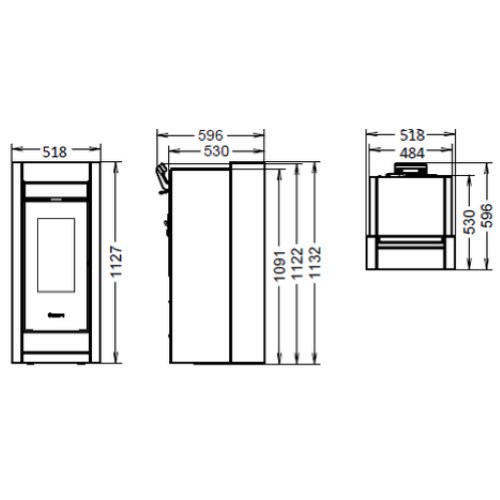 STUFA A PELLET ESSENZA STONE PLUS EVO6