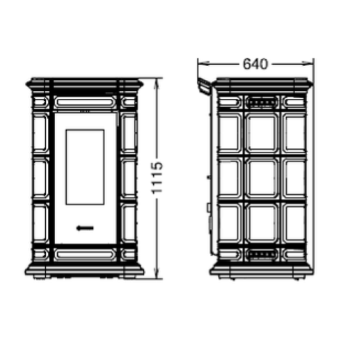 STUFA A PELLET SAINT MORITZ NATURAL AIR EVO6