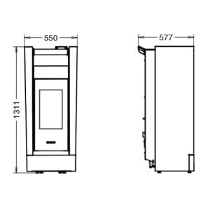 STUFA A PELLET CREO SUPREME NATURAL AIR EVO6