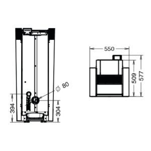 STUFA A PELLET CREO SUPREME NATURAL AIR EVO6