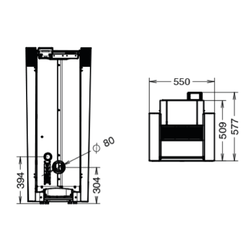 STUFA A PELLET CREO SUPREME NATURAL AIR EVO6