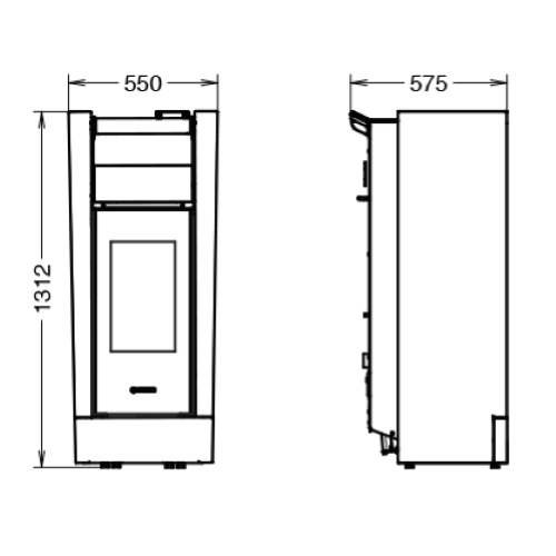 STUFA A PELLET CREO SUPREME NATURAL PLUS EVO6