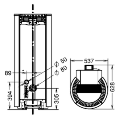 STUFA A PELLET MOMA SUPREME NATURAL AIR EVO6