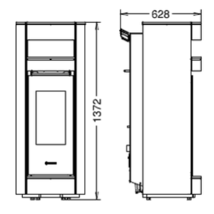 STUFA A PELLET MOMA SUPREME NATURAL PLUS EVO6