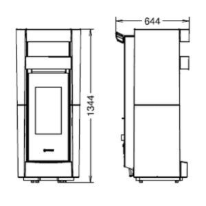 STUFA A PELLET CHIC SUPREME NATURAL AIR EVO6