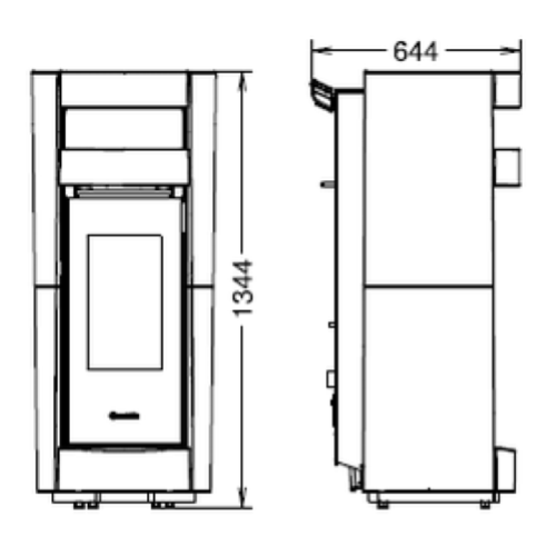 STUFA A PELLET CHIC SUPREME NATURAL PLUS EVO6