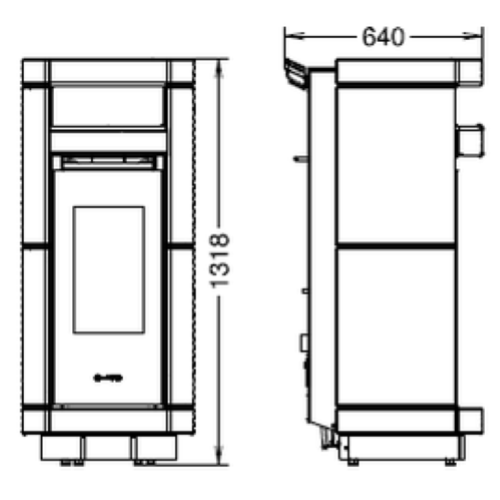 STUFA A PELLET DORICA SUPREME MAIOLICA NATURAL PLUS EVO6
