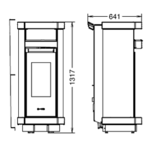 STUFA A PELLET DORICA SUPREME METALCOLOR NATURAL AIR EVO6