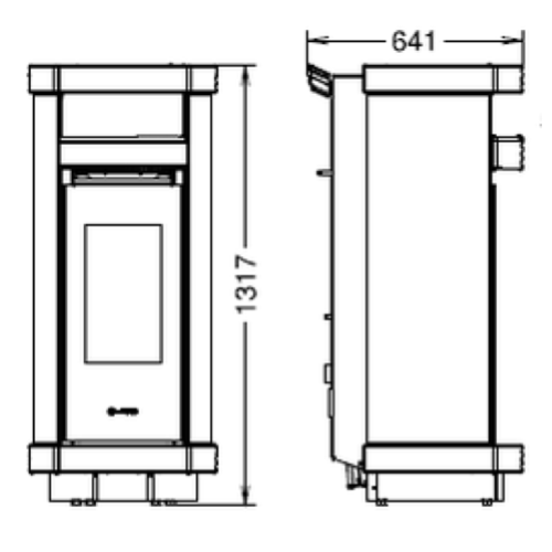 STUFA A PELLET DORICA SUPREME METALCOLOR NATURAL PLUS EVO6