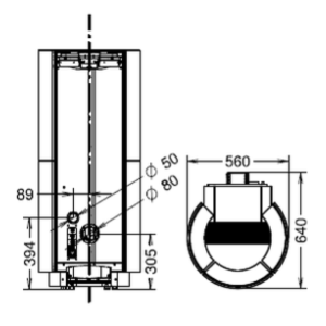 STUFA A PELLET DORICA SUPREME STONE NATURAL AIR EVO6 - 11,3 KW