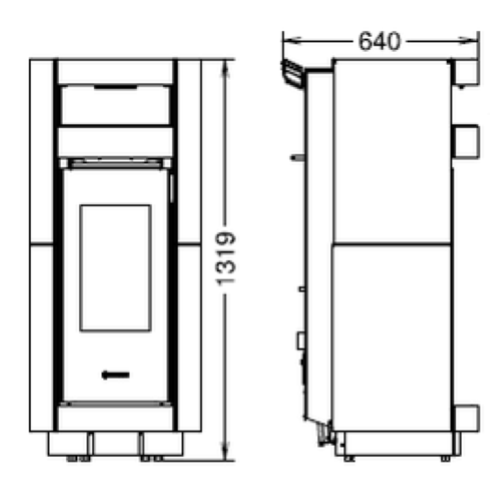 STUFA A PELLET DORICA SUPREME STONE NATURAL PLUS EVO6