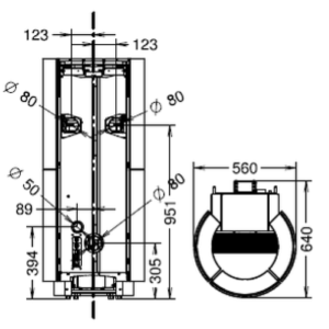 STUFA A PELLET DORICA SUPREME STONE NATURAL PLUS EVO6