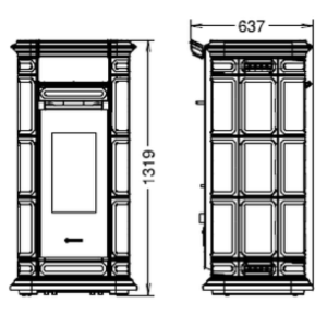 STUFA A PELLET SAINT MORITZ SUPREME NATURAL PLUS EVO6