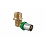 RACCORDO A GOMITO M. D 20 X 1/2" A PRESSARE
