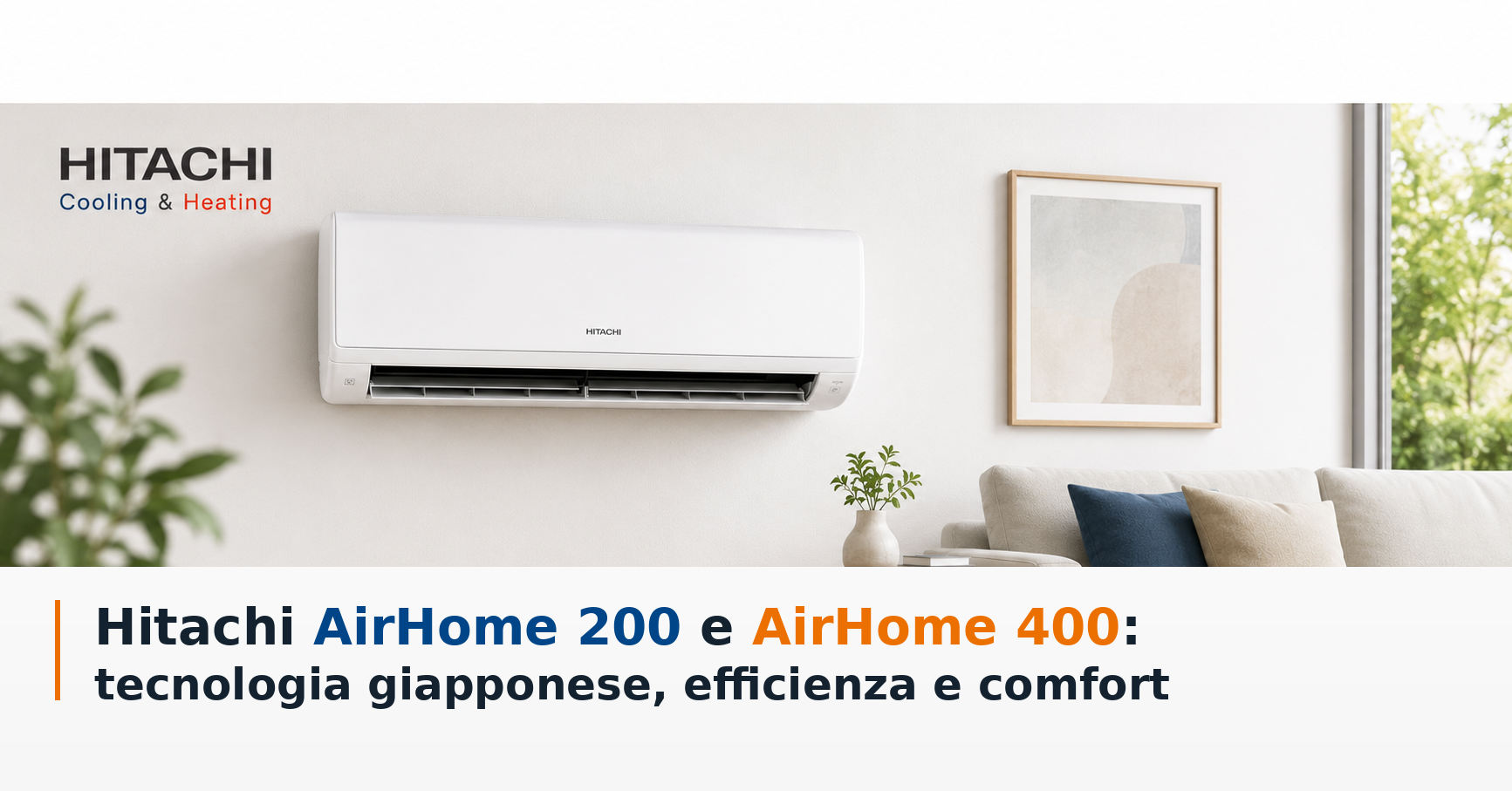 Climatizzatori Hitachi AirHome 200 e AirHome 400 con tecnologia FrostWash